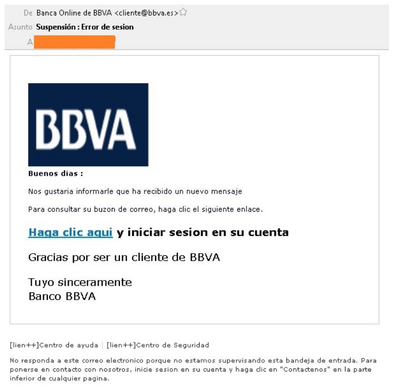Phishing BBVA